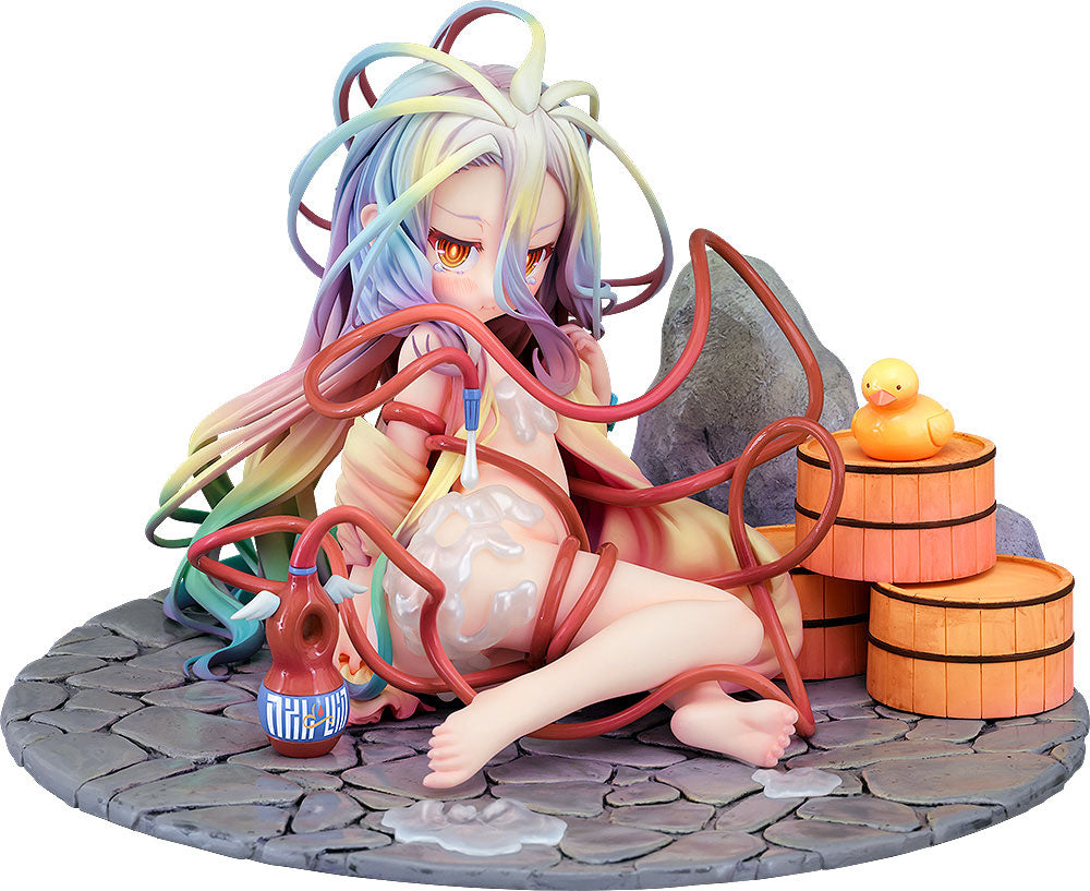 Nema igre bez života PVC STATUP 1/7 Shiro: Hot Spring Ver. 11 cm