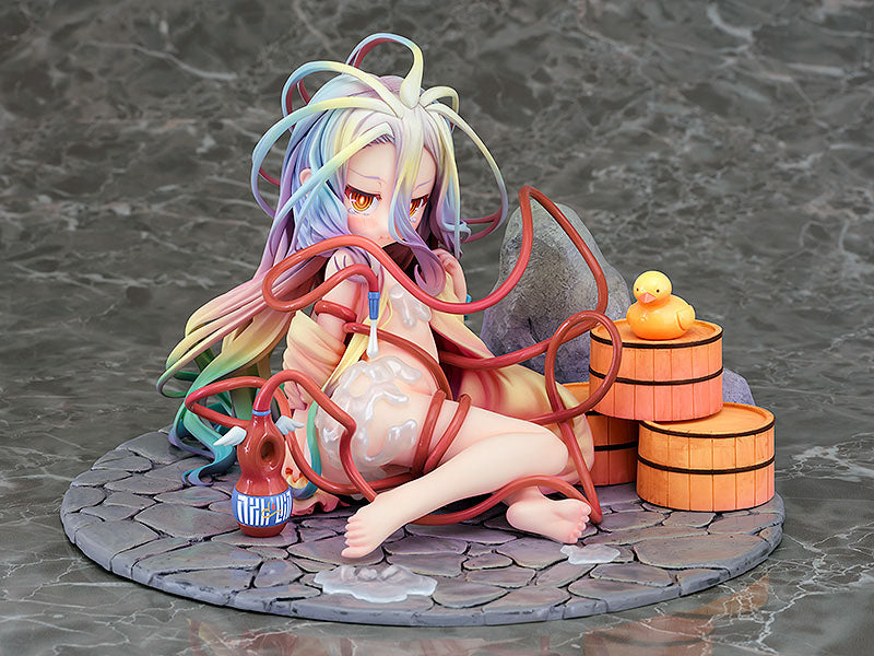 Nema igre bez života PVC STATUP 1/7 Shiro: Hot Spring Ver. 11 cm