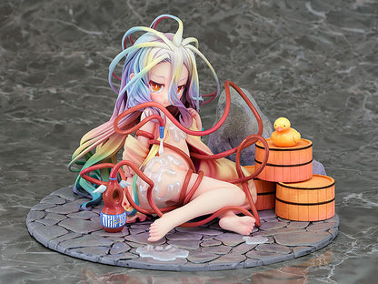 Nema igre bez života PVC STATUP 1/7 Shiro: Hot Spring Ver. 11 cm