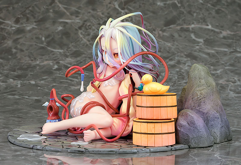 Nema igre bez života PVC STATUP 1/7 Shiro: Hot Spring Ver. 11 cm