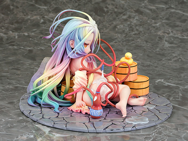 Nema igre bez života PVC STATUP 1/7 Shiro: Hot Spring Ver. 11 cm