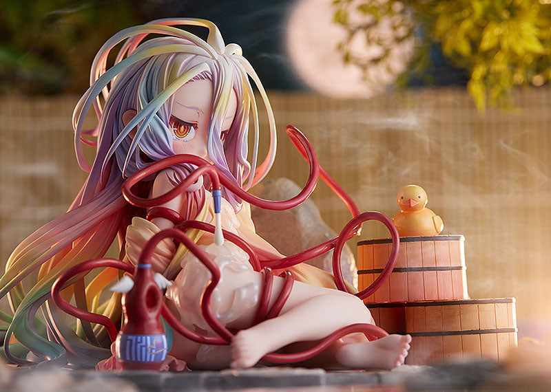 Nema igre bez života PVC STATUP 1/7 Shiro: Hot Spring Ver. 11 cm