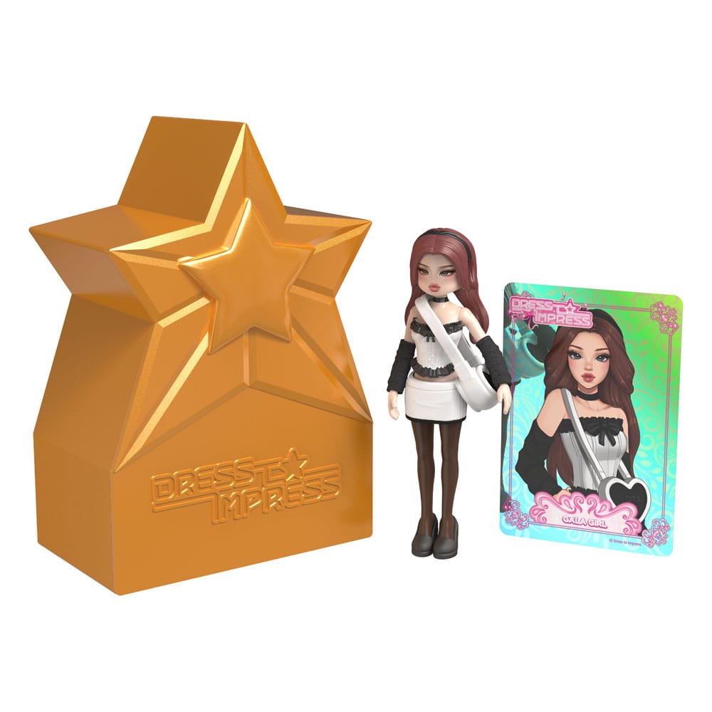 Jurk om indruk te maken op mysterie kleine poppen 10 cm serie 1 display (18)