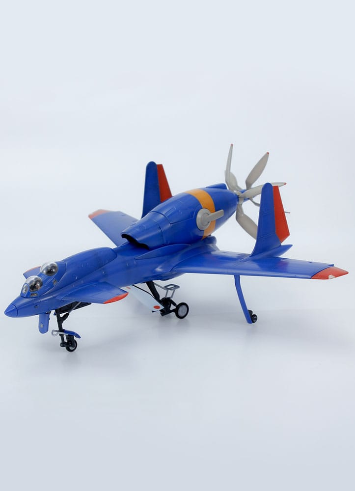 Royal Space Force: The Wings of Honnêamis Plastic Model Kit 1/72 Honneamise Oukoku Air Force Fighter Schira-DOW 3. (To-sæder) 21 cm