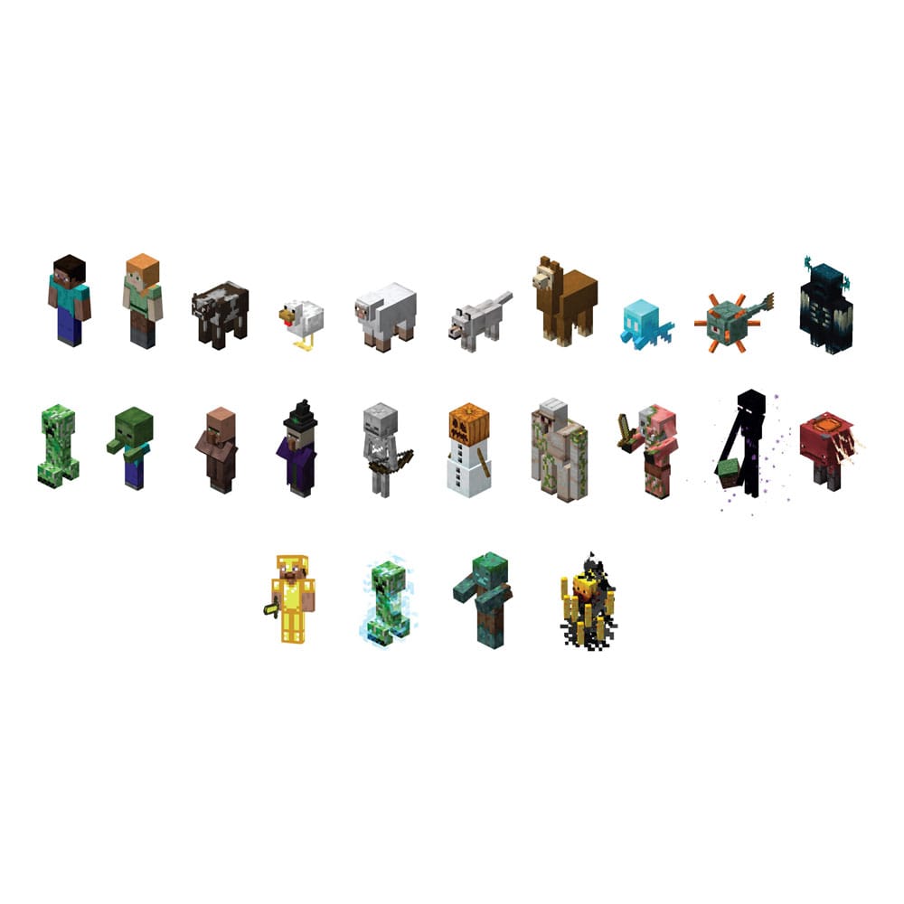 Assortimento Minecraft 3D-Toppeez 6cm (24)