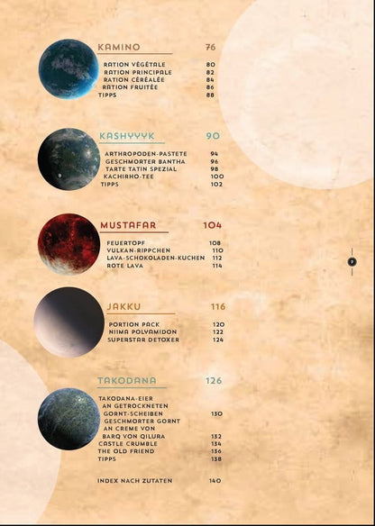 Star Wars Cookbook Cantina: 40 Recipes from a Galaxy Far, Far Away *tysk versjon*
