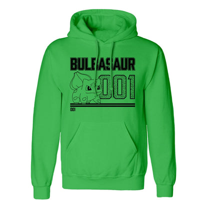 Pokemon Hooded Sweater Bulbasaur Line Art