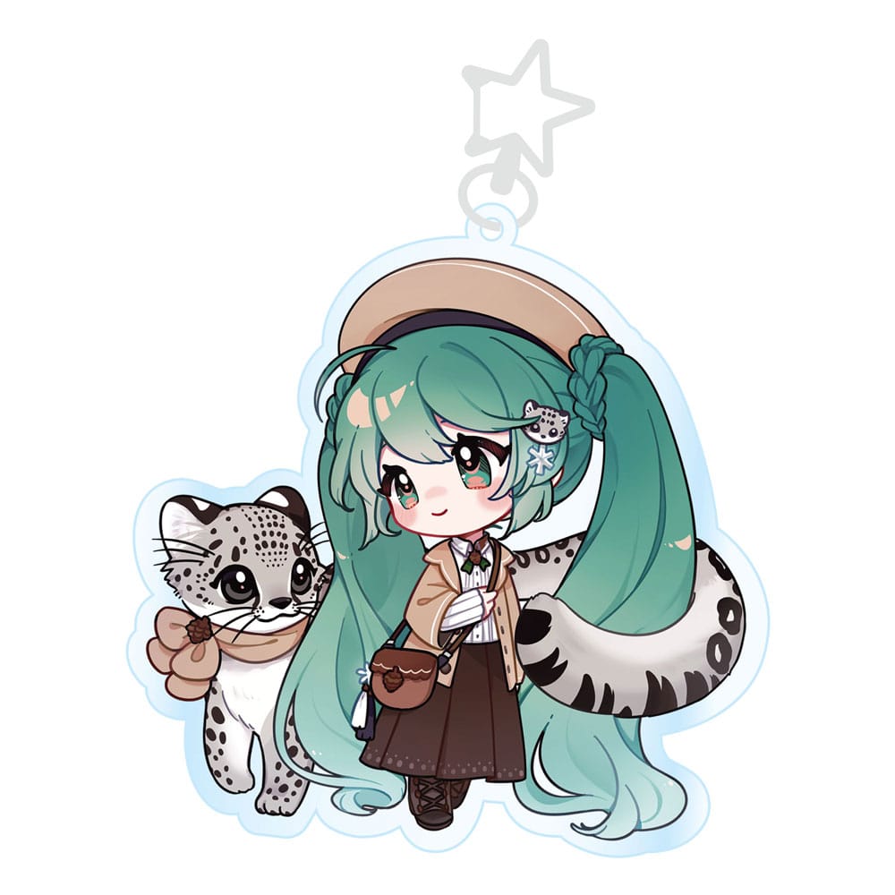 Hatsune Miku Acrylic Keychain Kawaii vintertid