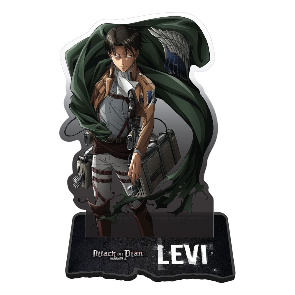 Attacco su Titano Figura acrilica Levi Battle-Ready 18 cm