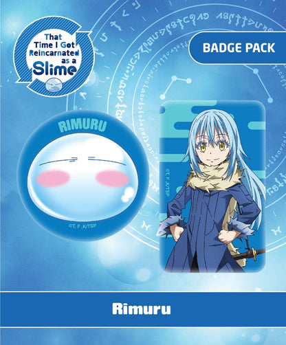 Den gang blev jeg reinkarneret som en slim pin-badges 2-pack rimuru