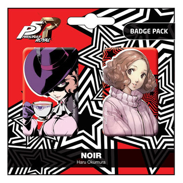 Persona 5 Royal Pin Badges 2-Pack Noir / Haru Okumura