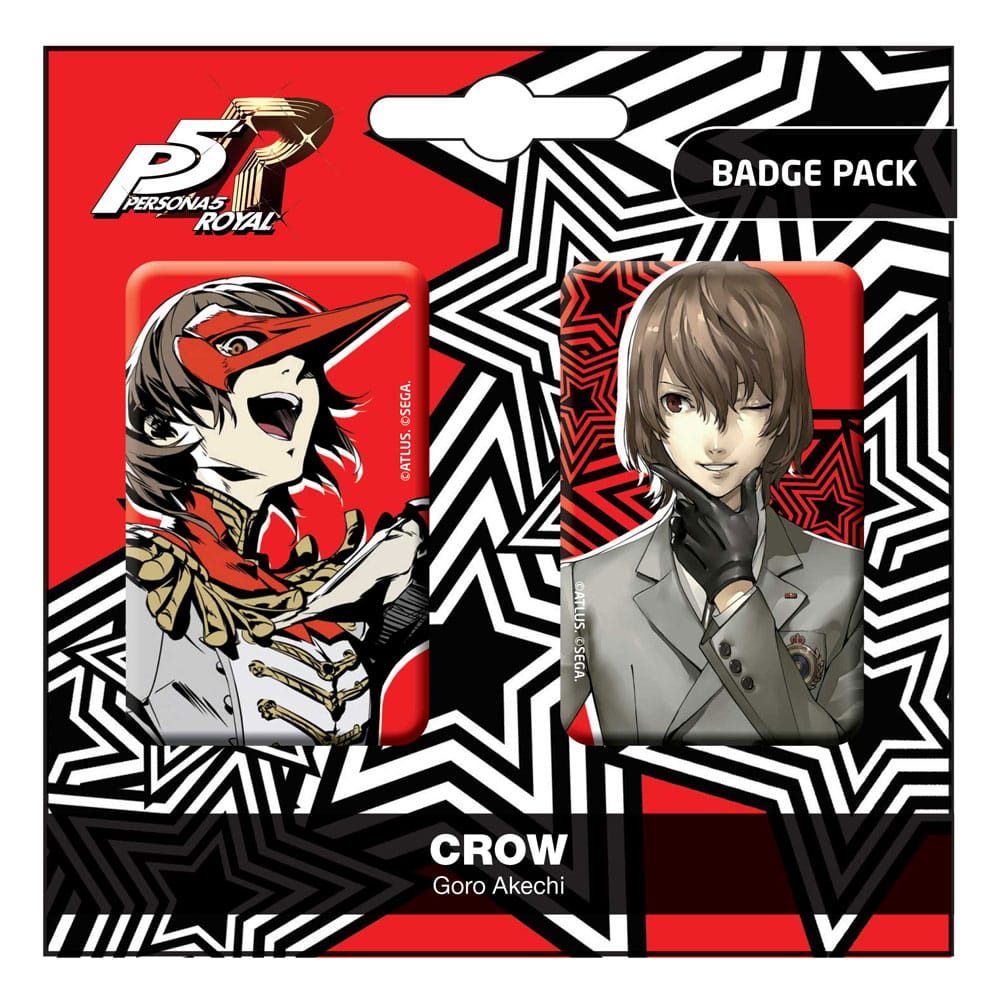 Persona 5 badge per pin reali da 2 pacchetti / goro akechi