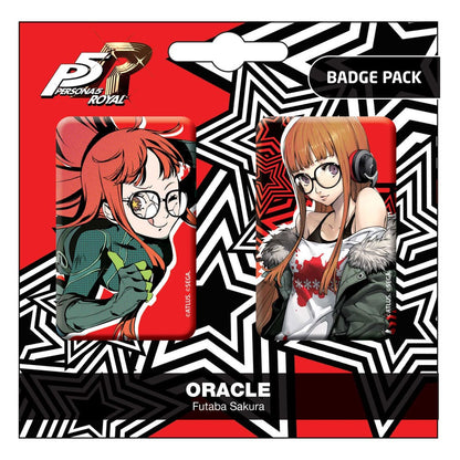 Persona 5 Royal Pin-Abzeichen 2-Pack Oracle / Futaba Sakura