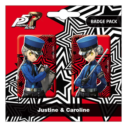 Persona 5 Kraljevske igle značke 2-Pack Justine & Caroline