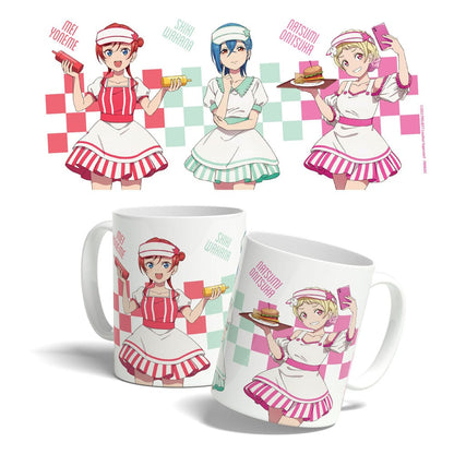 Aimez en direct! Superstar!! Mug American Diner Mei, Shiki, Natsumi 325 ml