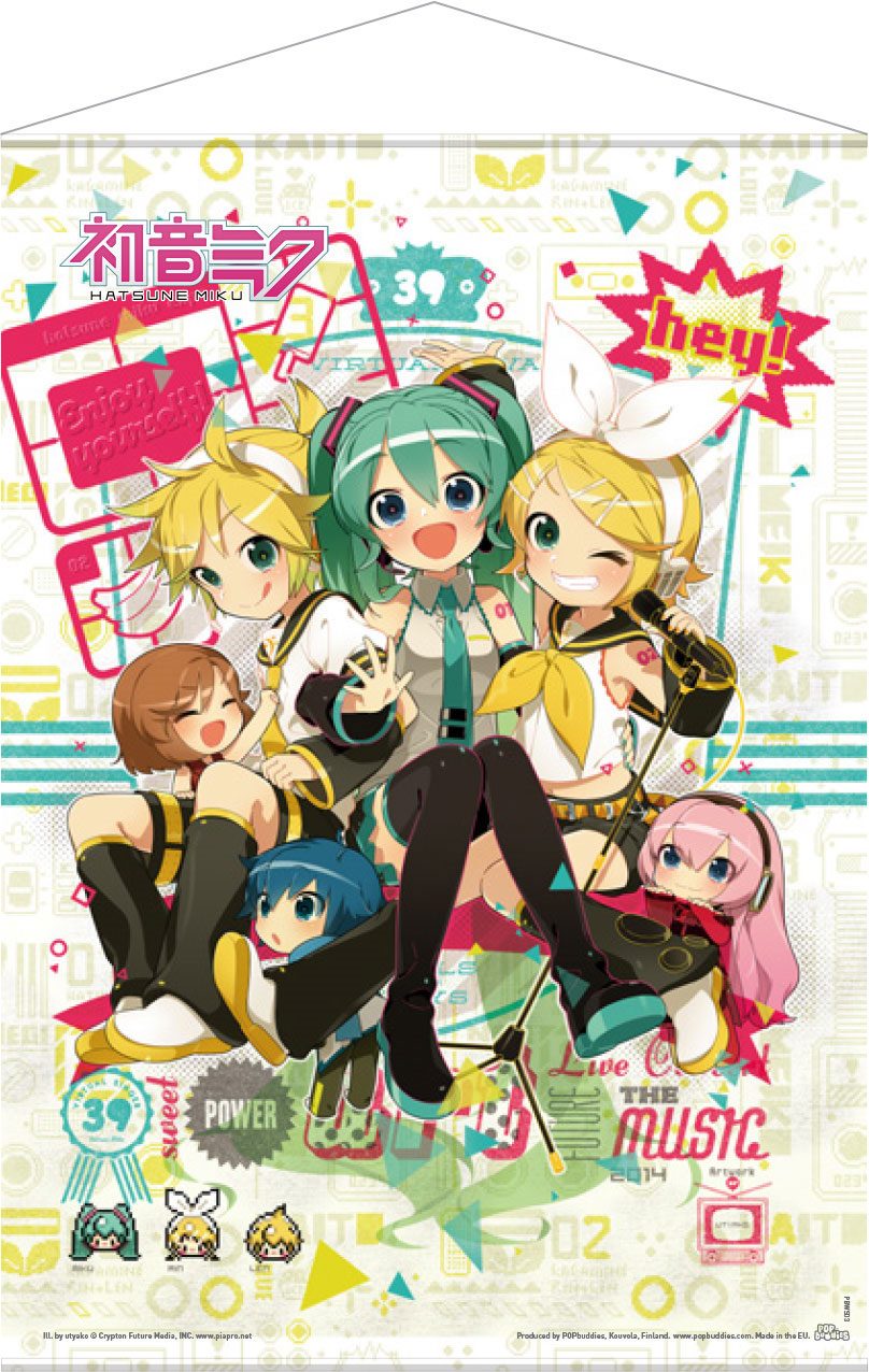 Vocaloid Wallscroll Hey! Piapro karakterleri 50 x 70 cm