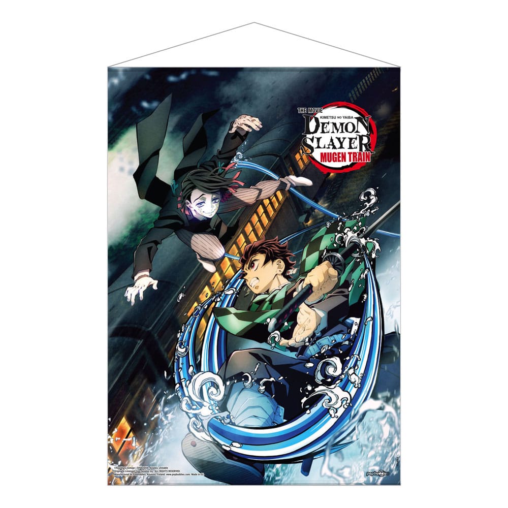 DEMON SLAYER: Kimetsu No Yaiba Wallcroll Mugen Train Tanjiro vs Enmu 50 x 70 cm