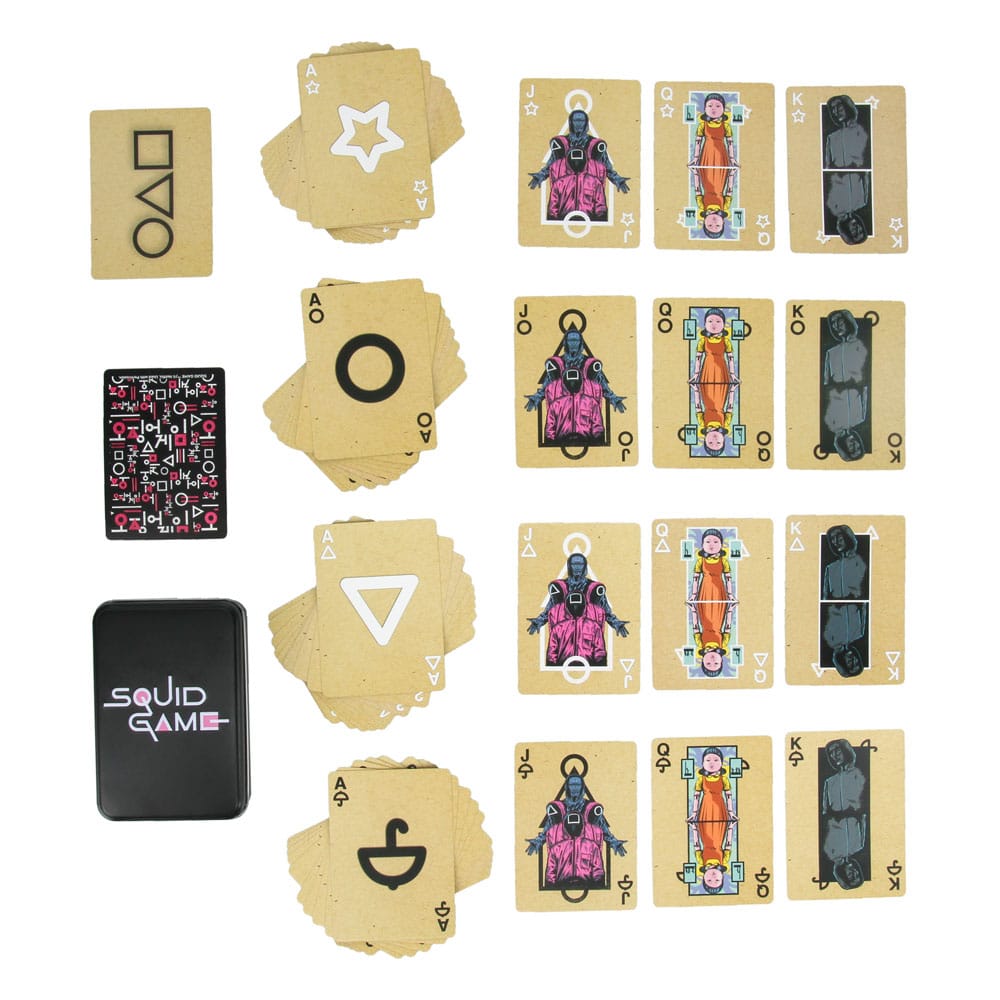 Cartas de juego de juego de calamar