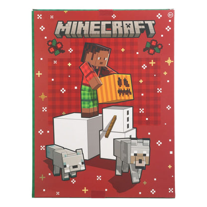 Minecraft adventskalender brevpapir 24 dage