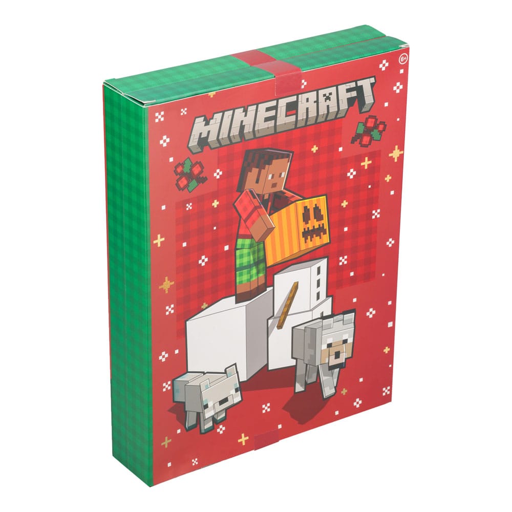 Minecraft adventskalender brevpapir 24 dage