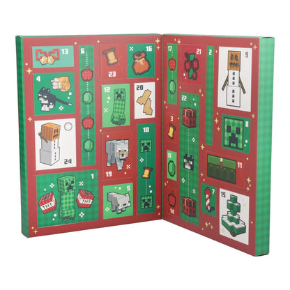 Minecraft adventskalender brevpapper 24 dagar