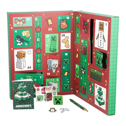 Minecraft adventskalender brevpapper 24 dagar
