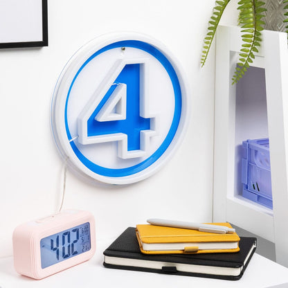 Fantastic Four LED LAME LOMPLA LOGO LOGO NEON