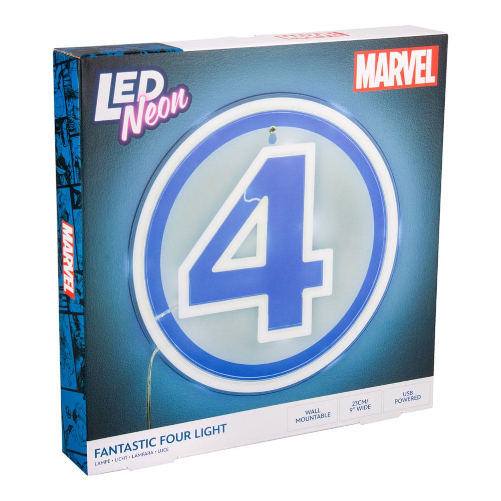Fantastic Four LED LAME LOMPLA LOGO LOGO NEON