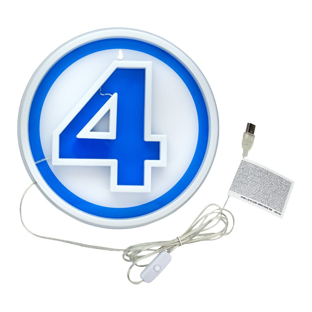 Fantastic Four LED LAME LOMPLA LOGO LOGO NEON