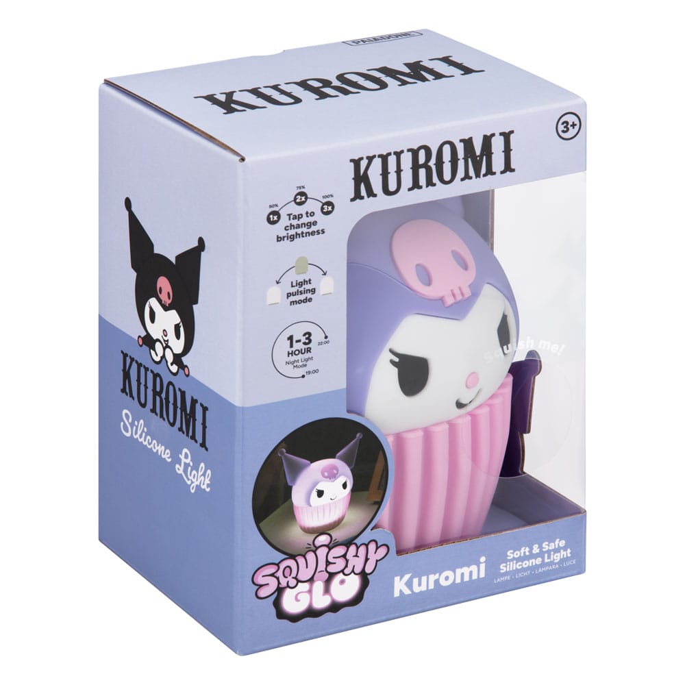 Sanrio Squishy Glo Silikon Light Kuromi 15 cm