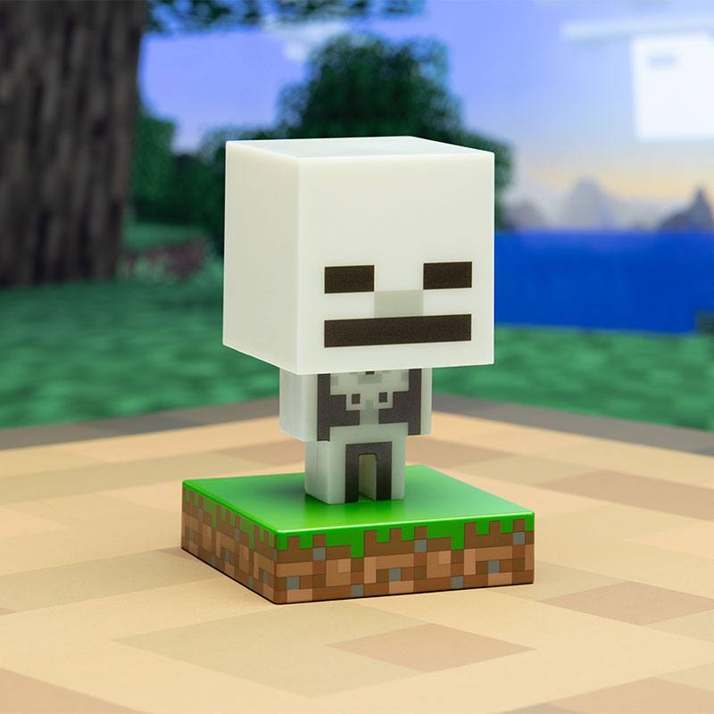 Minecraft -ikonljus Minecraft -skelett