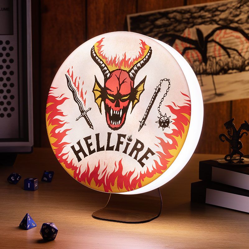 Stranger Things Lamp Hellfire Club Logo 20 cm