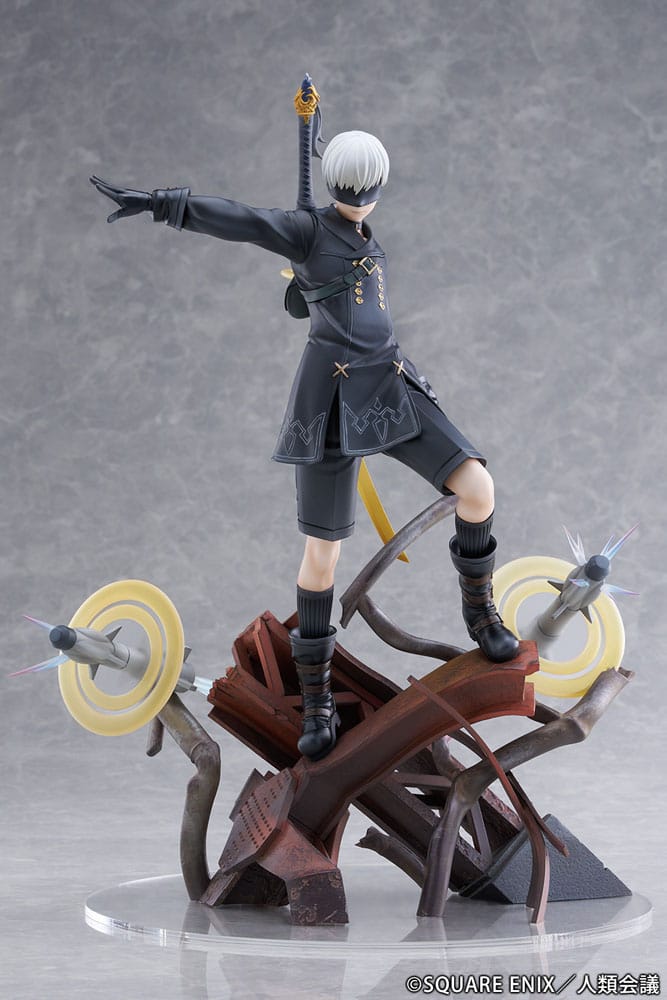 NieR:Automata Ver1.1a PVC Statue 1/7 YoRHa No. 9 Type S Covering Fire 31 cm