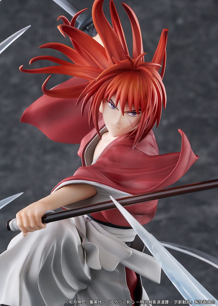 Rurouni Kenshin: Meiji Kenkaku Romantan Kyoto Douran PVC Estatua 1/7 Kenshin Himura Souryusen Ver. 27 cm