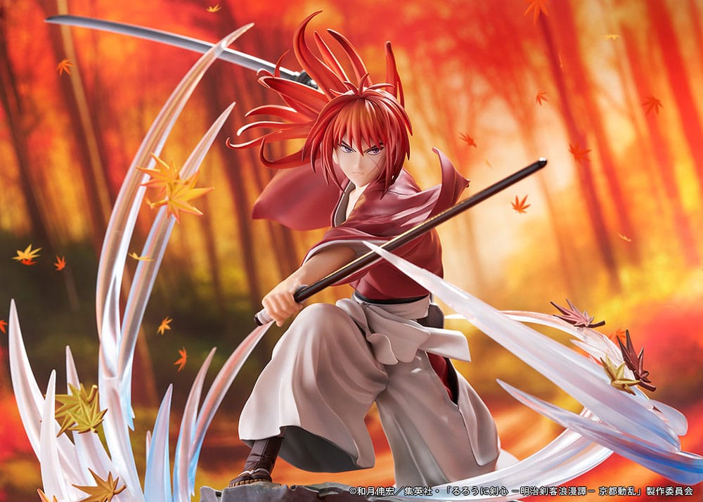 Rurouni Kenshin: Meiji Kenkaku Romantan Kyoto Douran PVC Estatua 1/7 Kenshin Himura Souryusen Ver. 27 cm