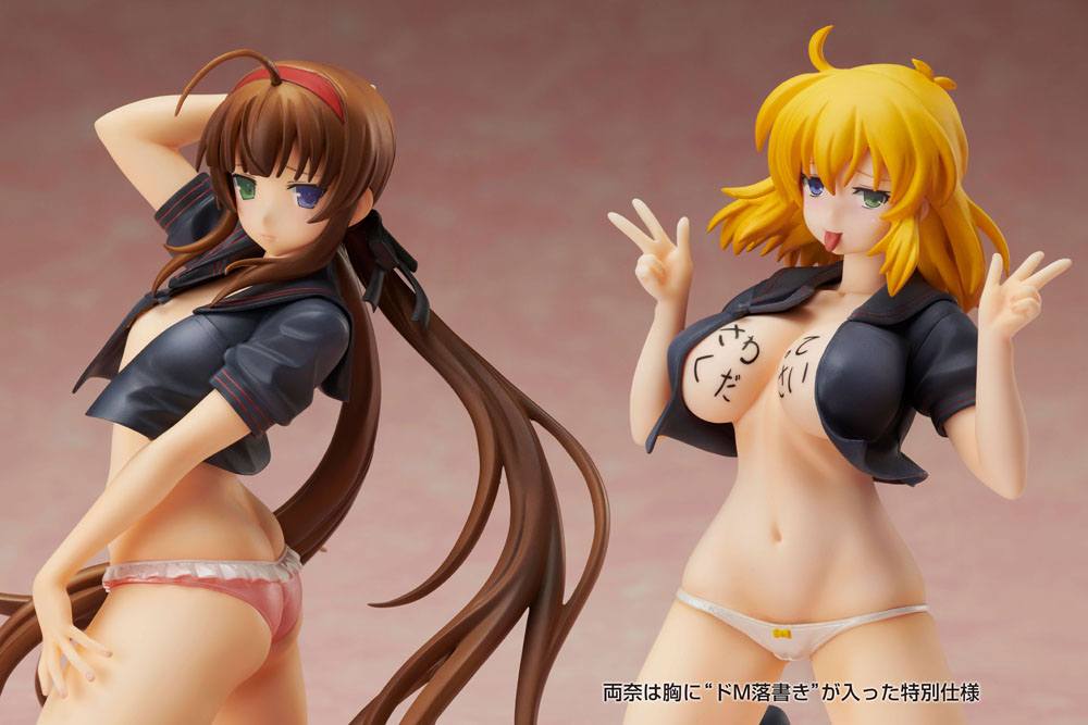 Senran Kagura Newwave Gburst PVC Estatua 1/10 Ryobi X Ryona Body Body Sailor Uniforme Ver. 19 cm