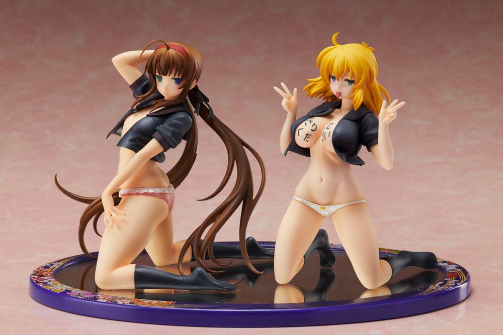 Senran Kagura Newwave Gburst PVC Estatua 1/10 Ryobi X Ryona Body Body Sailor Uniforme Ver. 19 cm