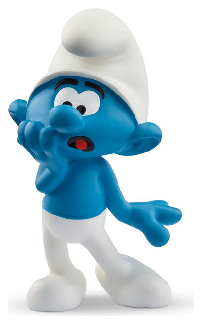 Smurfene Minifigur Scaredy Smurf 5 cm