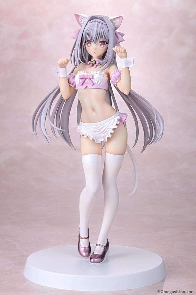 Tsuki ni yorisou otome no sahou pvc statup 1/6 luna sakurakouji mačka maid sakura color ver. 26 cm