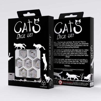 CATS Dice Set of 7 Purrl