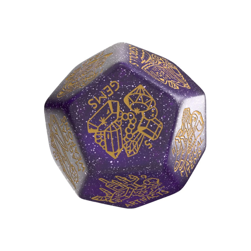 Viridian Jumbo Dice Treasure Generator Die D12 Schimmerndes Lila