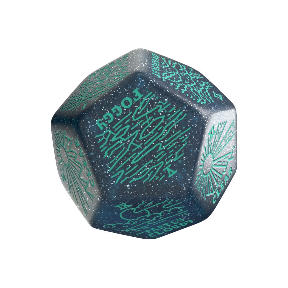 Viridian Jumbo Dice Weather Generator Die D12 Turkis