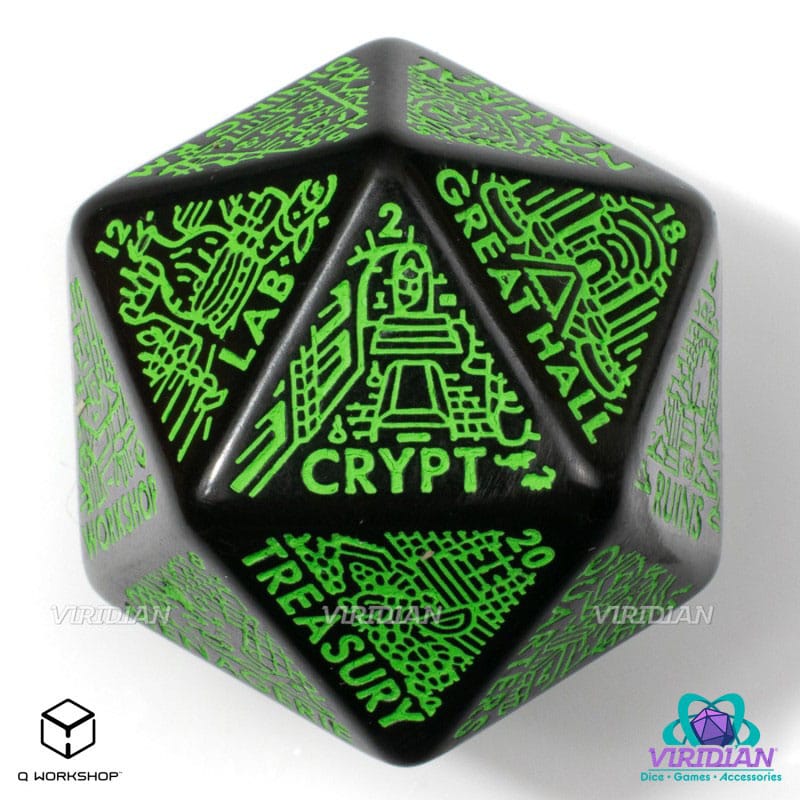 Viridian Jumbo Dice Dungeon Room Generator D20 Sort