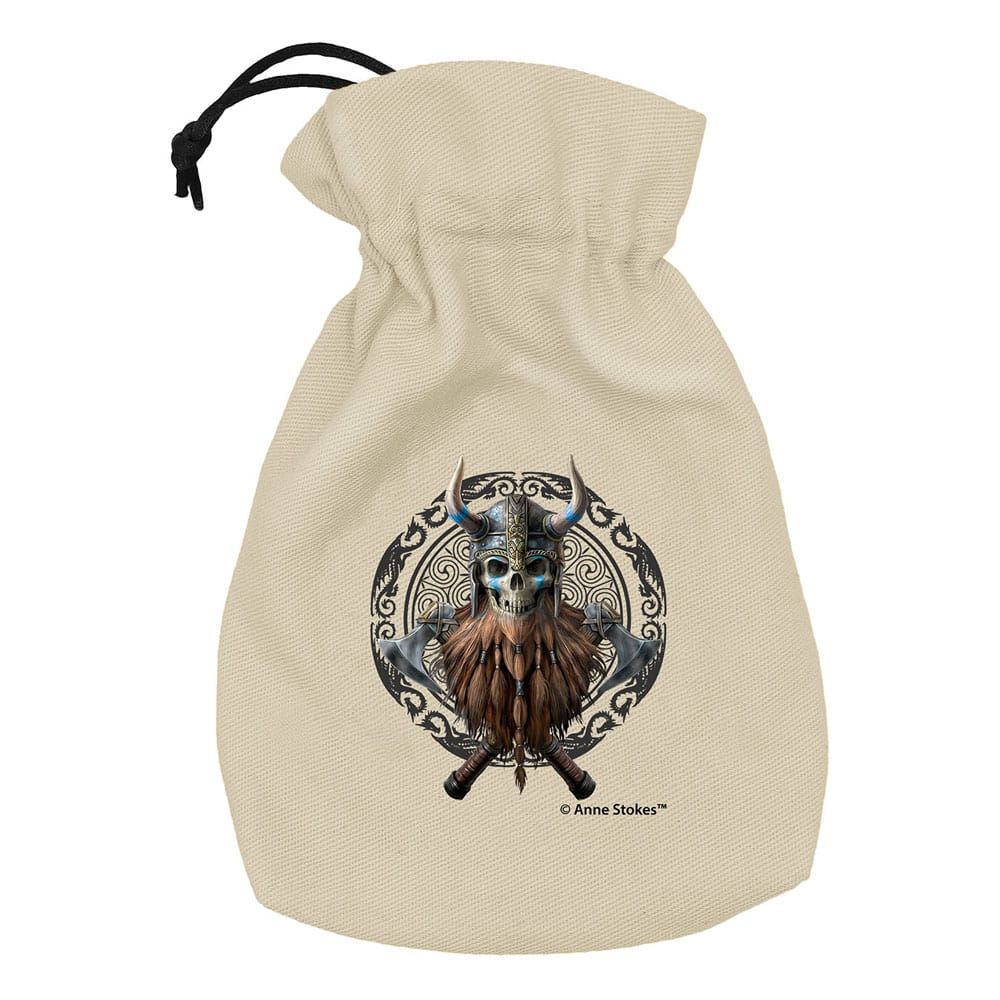 Anne Stokes Dice Pouch viking Skull