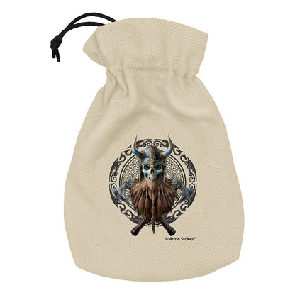 Anne Stokes Dice Pouch viking Skull