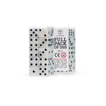 Q Workshop Dice Set Full Pack D6 Pearl (20)