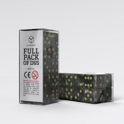 Q Workshop Würfelset Full Pack D6 Grün (20)