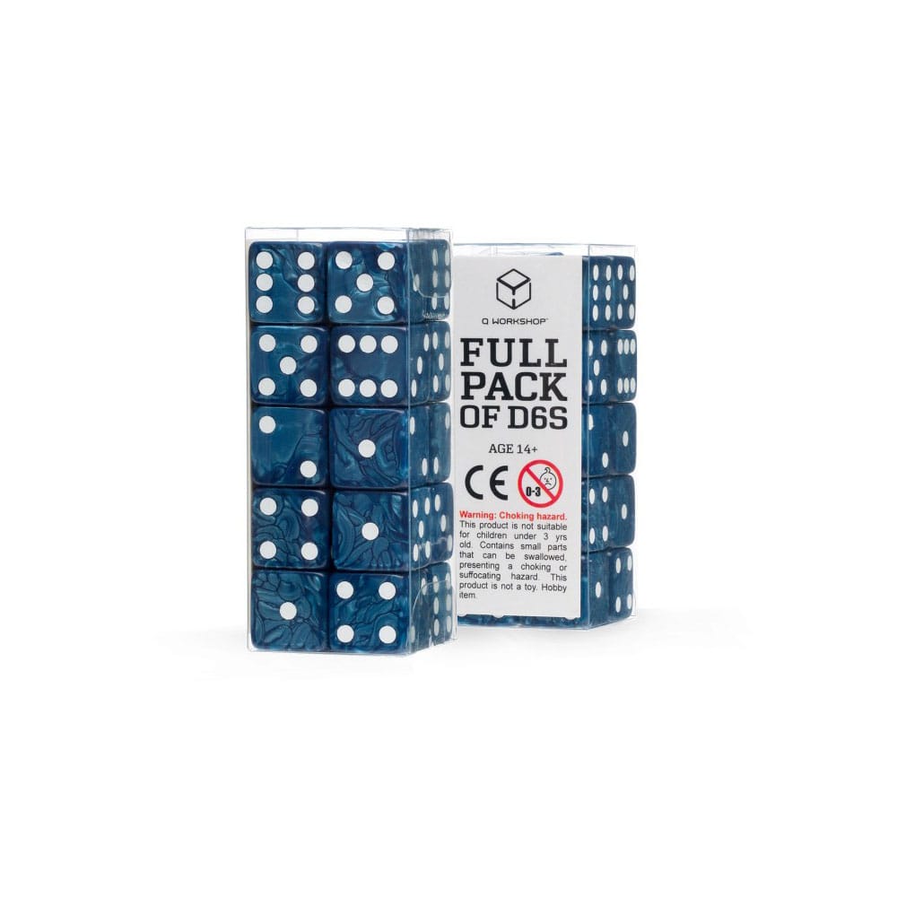 Q Workshop Tärningsset Full Pack D6 Cobalt (20)