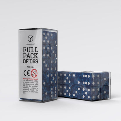 Q Workshop Tärningsset Full Pack D6 Cobalt (20)