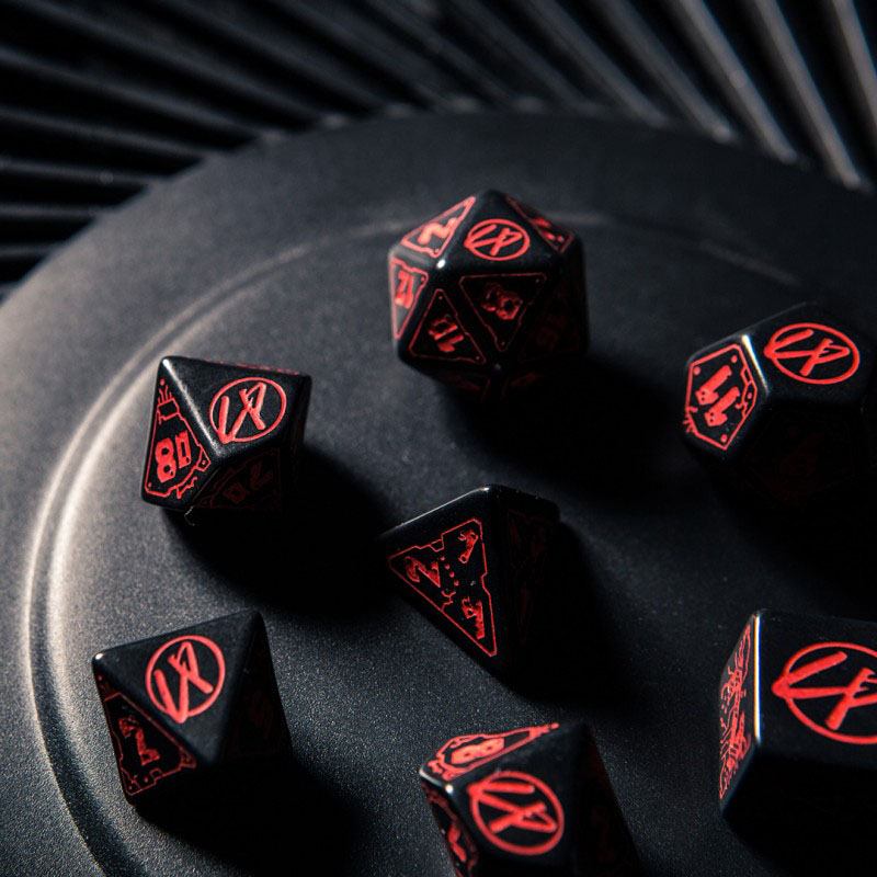 Cyberpunk Edition Dice a coulé du sang sur Chrome (7)